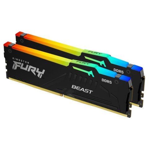 Модуль памяти для компьютера DDR5 32GB (2x16GB) 6800 MHz Beast RGB EXPO Kingston Fury (ex.HyperX) (KF568C34BBEAK2-32) - Нулевой остаток (Feed) - Нулевой остаток (Feed)