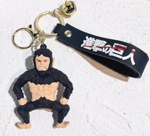 Брелок подвеска на рюкзак Attack on Titan Атака Титанов Звероподобный Титан 3D Keychain Backpack - -