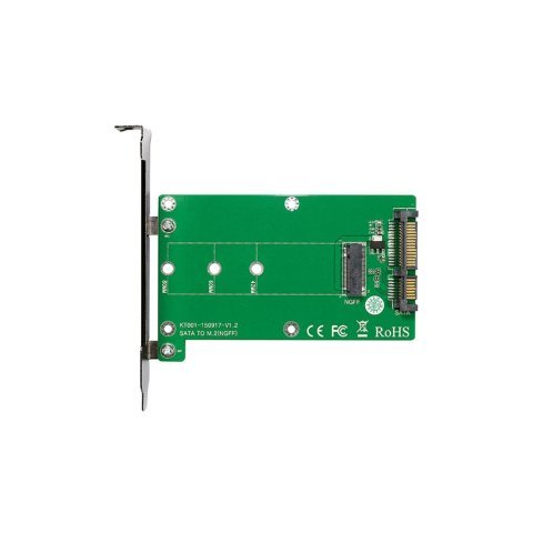 Контроллер SATA to M.2 (NGFF) B-key SSD 22*42, 22*60, 22*80 mm Maiwo (45776/KT001A) - Контроллеры ExpressCard  - Контроллеры ExpressCard 