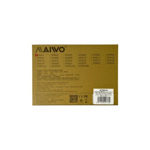 Контроллер SATA to M.2 (NGFF) B-key SSD 22*42, 22*60, 22*80 mm Maiwo (45776/KT001A) - Контроллеры ExpressCard  - Контроллеры ExpressCard 