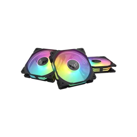 Кулер для корпуса ASUS TUF Gaming TR120 ARGB Reverse Triple Pack Black (90DA00D0-B09020) - Вентиляторы к корпусам - Вентиляторы к корпусам