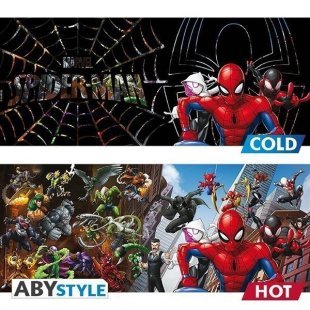 Чашка хамелеон Abystyle MARVEL Spider-Man Multiverse Ceramic Mug кухоль Людина-павук 460 мл