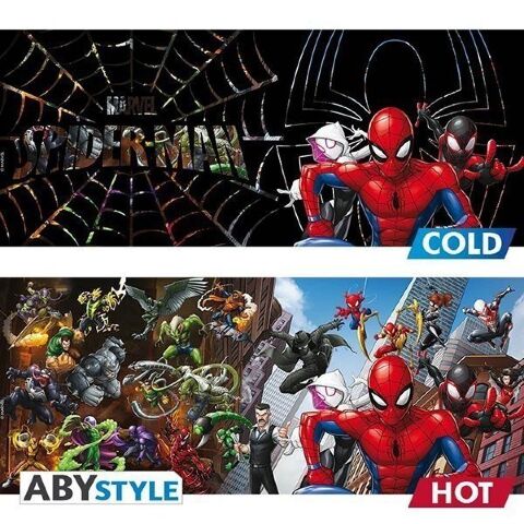 Чашка хамелеон Abystyle MARVEL Spider-Man Multiverse Ceramic Mug кухоль Людина-павук 460 мл - -