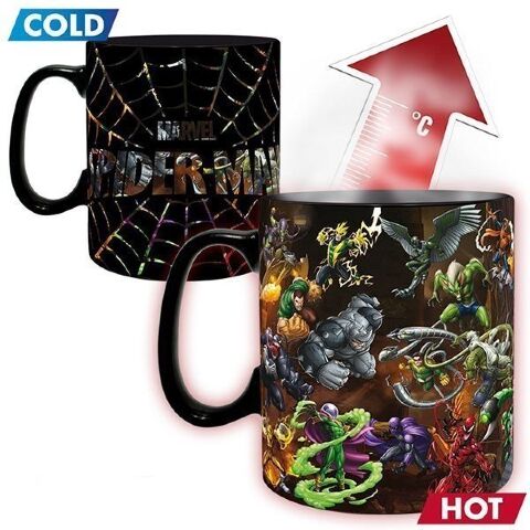 Чашка хамелеон Abystyle MARVEL Spider-Man Multiverse Ceramic Mug кухоль Людина-павук 460 мл - -