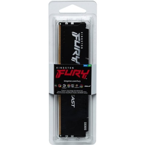 Модуль памяти для компьютера DDR5 32GB 6000 MHz Beast Black Kingston Fury (ex.HyperX) (KF560C40BB-32) - Нулевой остаток (Feed) - Нулевой остаток (Feed)