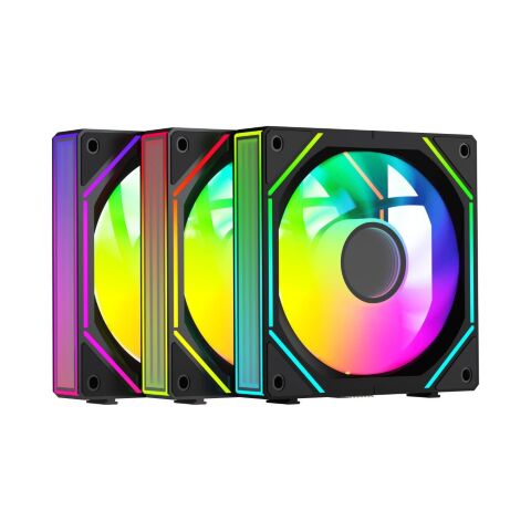 Кулер для корпуса OCYPUS GAMMA F12 UNI BK ARG (GAMMA-F12-BK3AM01U-GL) - Вентиляторы к корпусам  - Вентиляторы к корпусам 