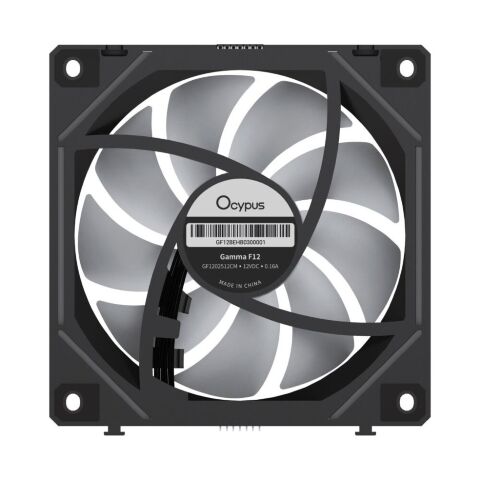 Кулер для корпуса OCYPUS GAMMA F12 UNI BK ARG (GAMMA-F12-BK3AM01U-GL) - Вентиляторы к корпусам  - Вентиляторы к корпусам 