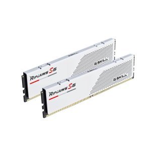 Модуль памяти для компьютера DDR5 32GB (2x16GB) 6000 MHz Ripjaws S5 White G.Skill (F5-6000J3238F16GX2-RS5W)