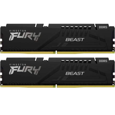 Модуль памяти для компьютера DDR5 32GB (2x16GB) 6800 MHz Beast Black Kingston Fury (ex.HyperX) (KF568C34BBK2-32) - Нулевой остаток (Feed) - Нулевой остаток (Feed)