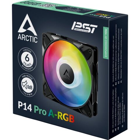 Кулер для корпуса Arctic P14 Pro A-RGB Black (ACFAN00315A) - Нулевой остаток (Feed) - Нулевой остаток (Feed)