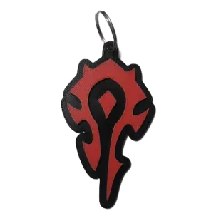 Брелок Warcraft Horde Keychain ABS пластик Варкрафт Орда 9 см.