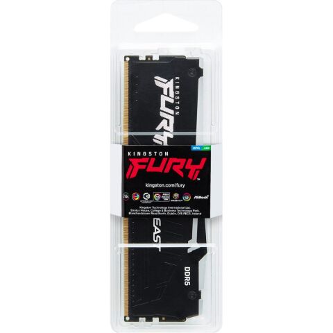 Модуль памяти для компьютера DDR5 32GB 5200 MHz Beast RGB EXPO Black Kingston Fury (ex.HyperX) (KF552C40BB2A-32) - Нулевой остаток (Feed)  - Нулевой остаток (Feed) 