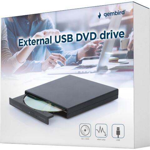 Оптический привод DVD-RW Gembird DVD-USB-04 - Нулевой остаток (Feed) - Нулевой остаток (Feed)