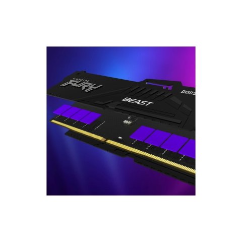 Модуль памяти для компьютера DDR5 128GB (2x64GB) 5600 MHz Beast RGB Kingston Fury (ex.HyperX) (KF556C36BBEAK2-128) - Нулевой остаток (Feed)  - Нулевой остаток (Feed) 