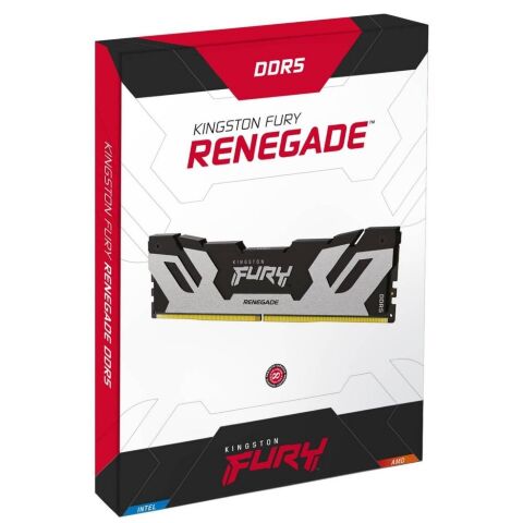 Модуль памяти для компьютера DDR5 16GB 6400 MHz FURY Renegade Silver Kingston Fury (ex.HyperX) (KF564C32RS-16) - Модули памяти для компьютера  - Модули памяти для компьютера 