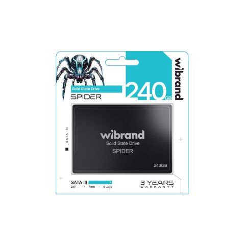 Накопитель SSD 2.5" 240GB Spider Wibrand (WI2.5SSD/SP240GBST) - Внутренние SSD  - Внутренние SSD 