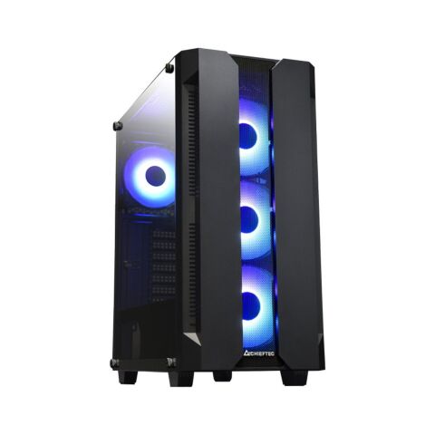 Корпус для ПК Chieftec Gaming Hunter Tempered Glass Edition (GS-01B-OP) - Нулевой остаток (Feed)  - Нулевой остаток (Feed) 