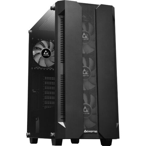 Корпус для ПК Chieftec Gaming Hunter Tempered Glass Edition (GS-01B-OP) - Нулевой остаток (Feed)  - Нулевой остаток (Feed) 