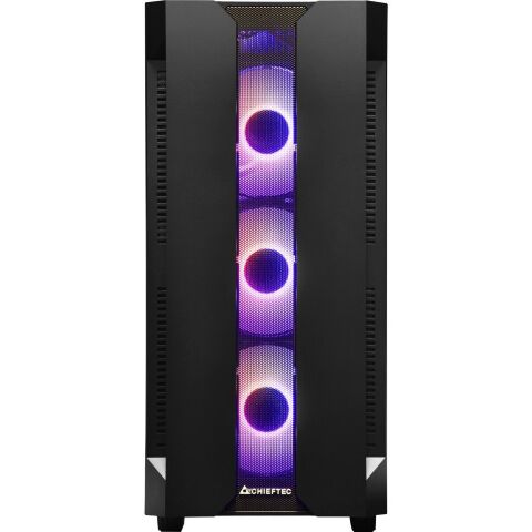 Корпус для ПК Chieftec Gaming Hunter Tempered Glass Edition (GS-01B-OP) - Нулевой остаток (Feed)  - Нулевой остаток (Feed) 