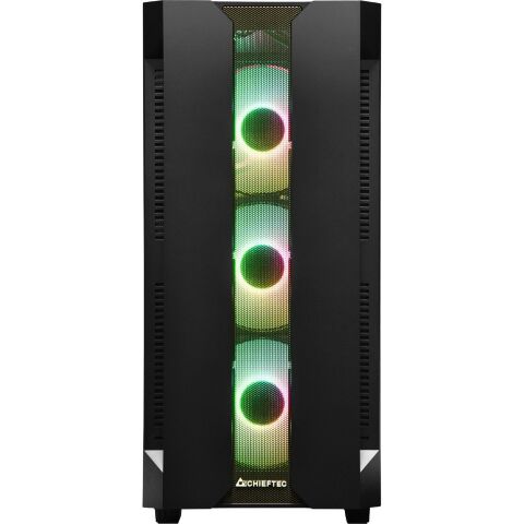Корпус для ПК Chieftec Gaming Hunter Tempered Glass Edition (GS-01B-OP) - Нулевой остаток (Feed)  - Нулевой остаток (Feed) 