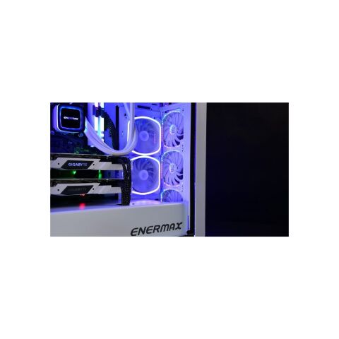 Кулер для корпуса Enermax SQUA RGB WHITE 3x 120 mm (3 PACK) (UCSQARGB12P-W-BP3) - Вентиляторы к корпусам  - Вентиляторы к корпусам 