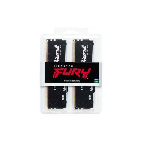 Модуль памяти для компьютера DDR5 32GB (2x16GB) 5200 MHz Beast RGB XMP Kingston Fury (ex.HyperX) (KF552C40BBAK2-32) - Нулевой остаток (Feed) - Нулевой остаток (Feed)