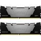 Модуль памяти для компьютера DDR4 16GB (2x8GB) 4266 MHz RenegadeBlack Kingston Fury (ex.HyperX) (KF442C19RB2K2/16) - Нулевой остаток (Feed) - Нулевой остаток (Feed)