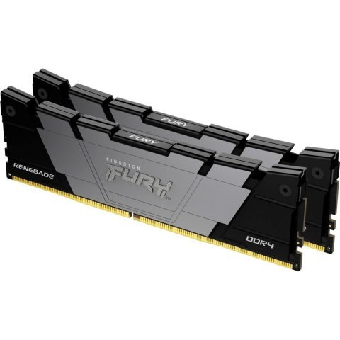 Модуль памяти для компьютера DDR4 16GB (2x8GB) 4266 MHz RenegadeBlack Kingston Fury (ex.HyperX) (KF442C19RB2K2/16) - Нулевой остаток (Feed) - Нулевой остаток (Feed)