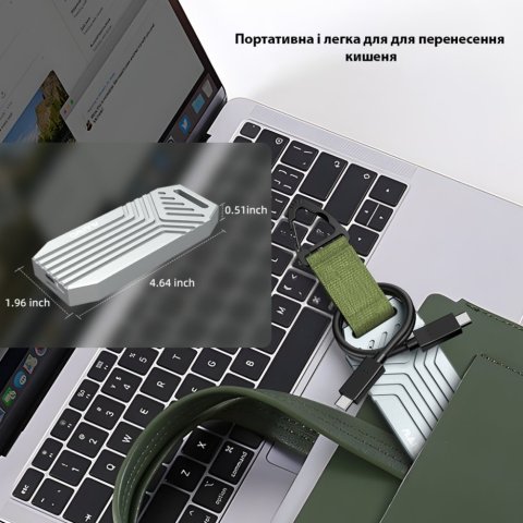 Карман внешний Maiwo M.2 SSD NVMe 2280 ч-з USB4.0 Type-C 40Gbps (K1695) - Нулевой остаток (Feed) - Нулевой остаток (Feed)