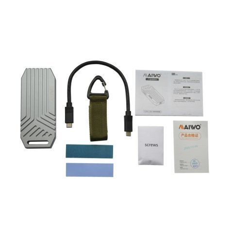 Карман внешний Maiwo M.2 SSD NVMe 2280 ч-з USB4.0 Type-C 40Gbps (K1695) - Нулевой остаток (Feed) - Нулевой остаток (Feed)