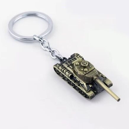 Брелок World of Tanks танк (колір: бронза) башта обертається - -