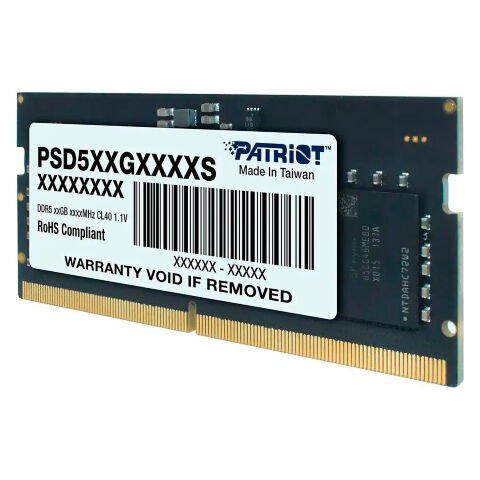 Модуль памяти для ноутбука SoDIMM DDR5 8GB 4800 MHz Patriot (PSD58G480041S) - Нулевой остаток (Feed) - Нулевой остаток (Feed)