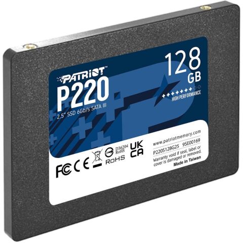 Накопитель SSD 2.5" 128GB P220 Patriot (P220S128G25) - Внутренние SSD  - Внутренние SSD 