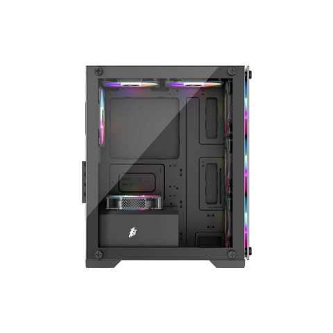 Корпус для ПК 1stPlayer X2-M-BK-4F1 - Нулевой остаток (Feed)  - Нулевой остаток (Feed) 