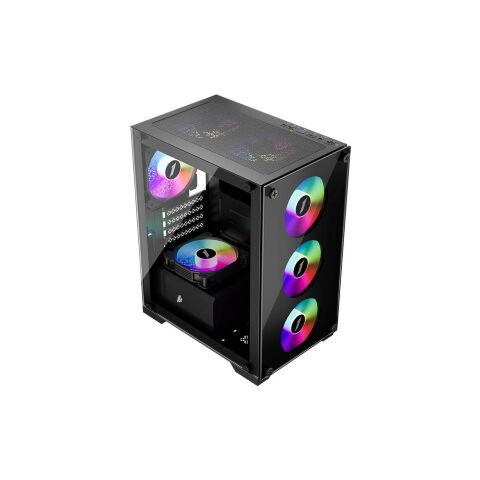 Корпус для ПК 1stPlayer X2-M-BK-4F1 - Нулевой остаток (Feed)  - Нулевой остаток (Feed) 