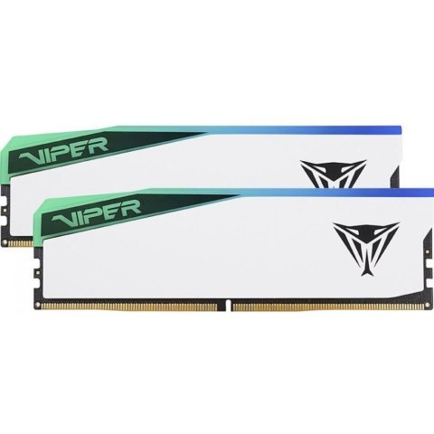 Модуль памяти для компьютера DDR5 32GB (2x16GB) 6200 MHz Viper Elite 5 RGB Patriot (PVER532G62C42KW) - Нулевой остаток (Feed)  - Нулевой остаток (Feed) 