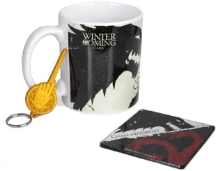 Подарочный набор Pyramid International Game of Thrones: Stark & Targaryen Mug Set (чашка, подставка, брелок)