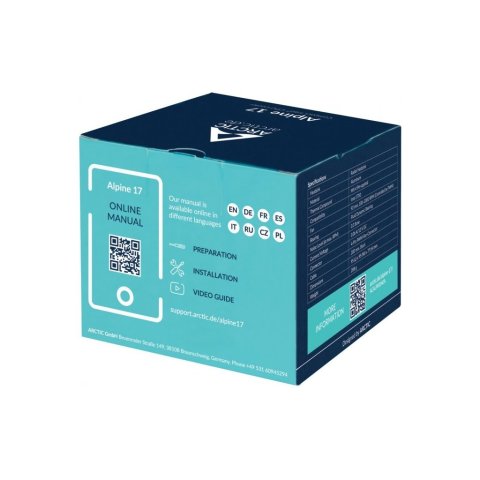 Кулер для процессора Arctic Alpine 17 (ACALP00040A) - Нулевой остаток (Feed) - Нулевой остаток (Feed)