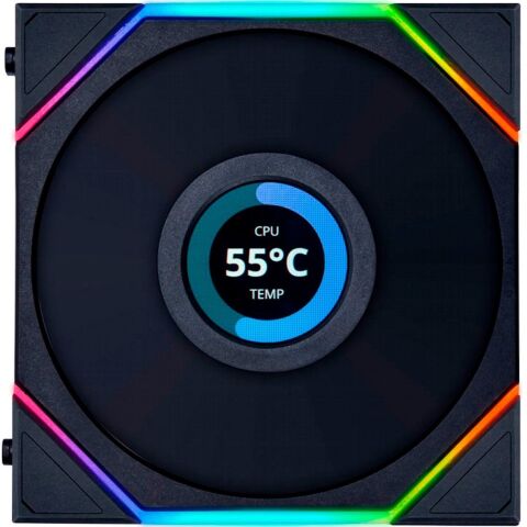 Кулер для корпуса Lian Li TL LCD 120-1, Black Cooler (G99.12TLLCD1B.00) - Нулевой остаток (Feed)  - Нулевой остаток (Feed) 