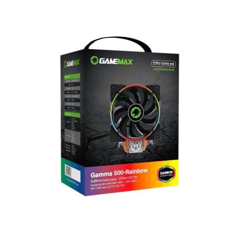 Кулер для процессора Gamemax GAMMA 500 Rainbow - Нулевой остаток (Feed) - Нулевой остаток (Feed)