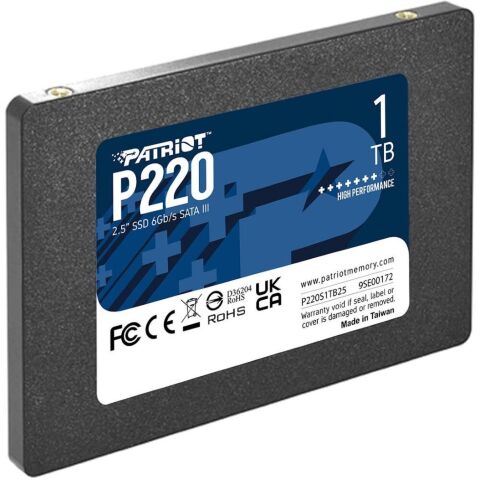 Накопитель SSD 2.5" 1TB P220 Patriot (P220S1TB25) - Внутренние SSD  - Внутренние SSD 