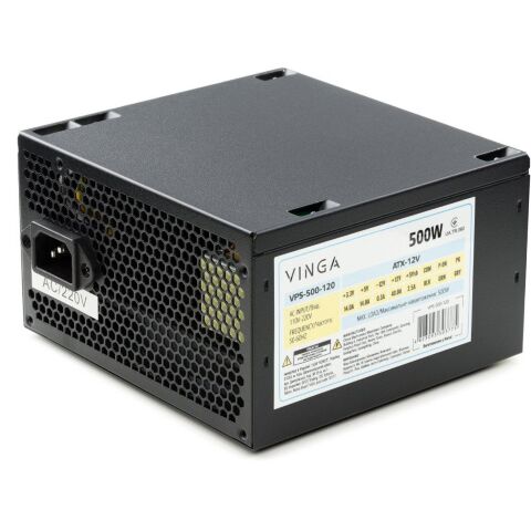 Блок питания Vinga 500W ОЕМ (VPS-500-120) - Нулевой остаток (Feed) - Нулевой остаток (Feed)
