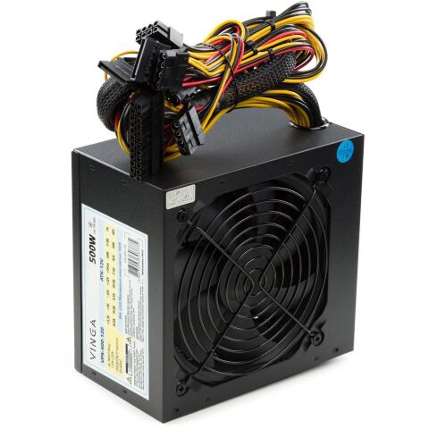 Блок питания Vinga 500W ОЕМ (VPS-500-120) - Нулевой остаток (Feed) - Нулевой остаток (Feed)