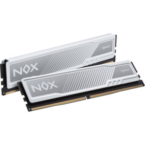 Модуль памяти для компьютера DDR4 16GB (2x8GB) 3200 MHz NOX White Apacer (AH4U16G32C28YMWAA-2) - Нулевой остаток (Feed) - Нулевой остаток (Feed)