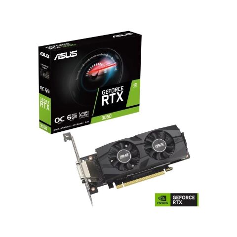 Видеокарта ASUS GeForce RTX3050 6Gb OC LP BRK (RTX3050-O6G-LP-BRK) - Нулевой остаток (Feed) - Нулевой остаток (Feed)