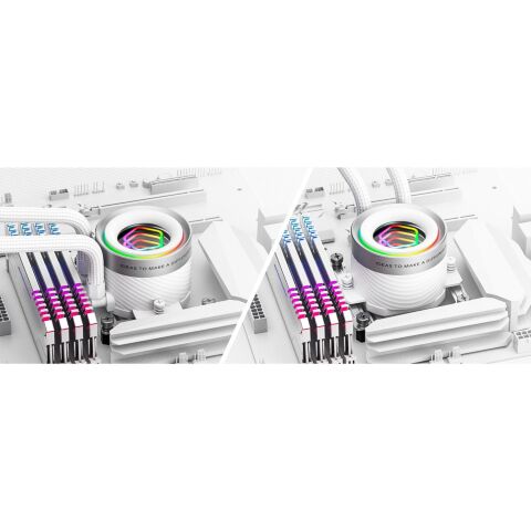 Система жидкостного охлаждения ID-Cooling FX360 INF White (FX360 INF WHITE) - Системы водного охлаждения  - Системы водного охлаждения 