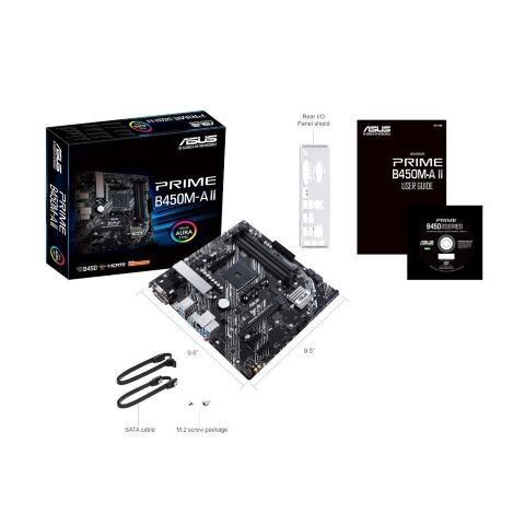Материнская плата ASUS PRIME B450M-A II - Нулевой остаток (Feed) - Нулевой остаток (Feed)