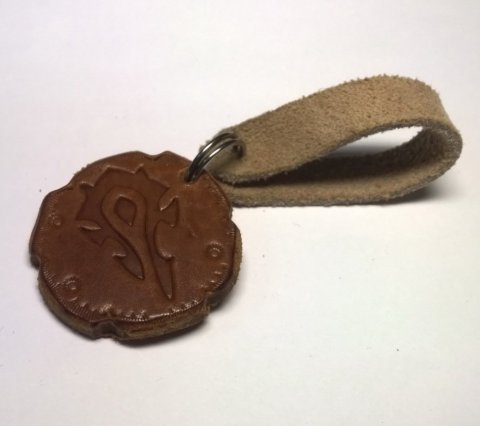 Брелок World of Warcraft Horde Keychain (шкіра) - -