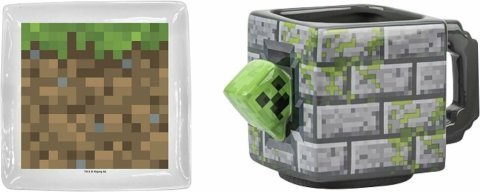 Чашка и подставка Zak designsMinecraft Creeper Sculpted 3D Mug Майнкрафт Кружка керамика 450 мл. - -