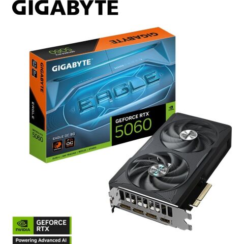 Видеокарта GIGABYTE GeForce RTX5060 8Gb EAGLE OC (GV-N5060EAGLE OC-8GD) - Нулевой остаток (Feed) - Нулевой остаток (Feed)